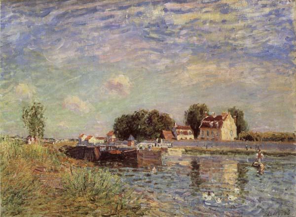 Alfred Sisley The Canal du Loing at St-Mammes Germany oil painting art